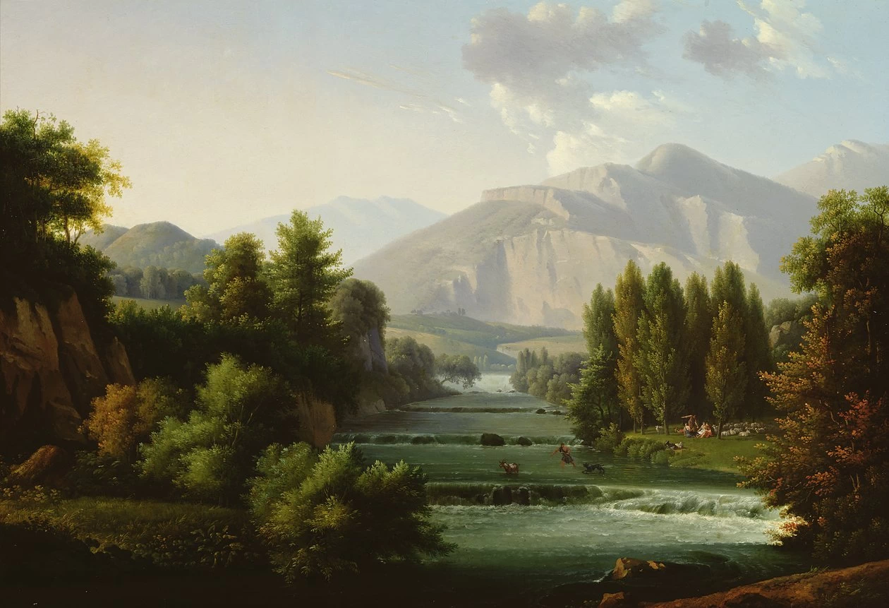 Alexandre Hyacinthe Dunouy - Paesaggio montuoso, Musee des Beaux, Arts, Orleans